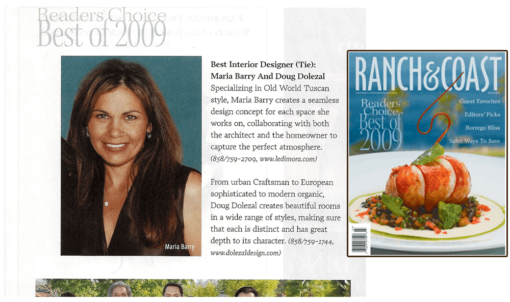 A magazine article about maria 's restaurant in the ranch